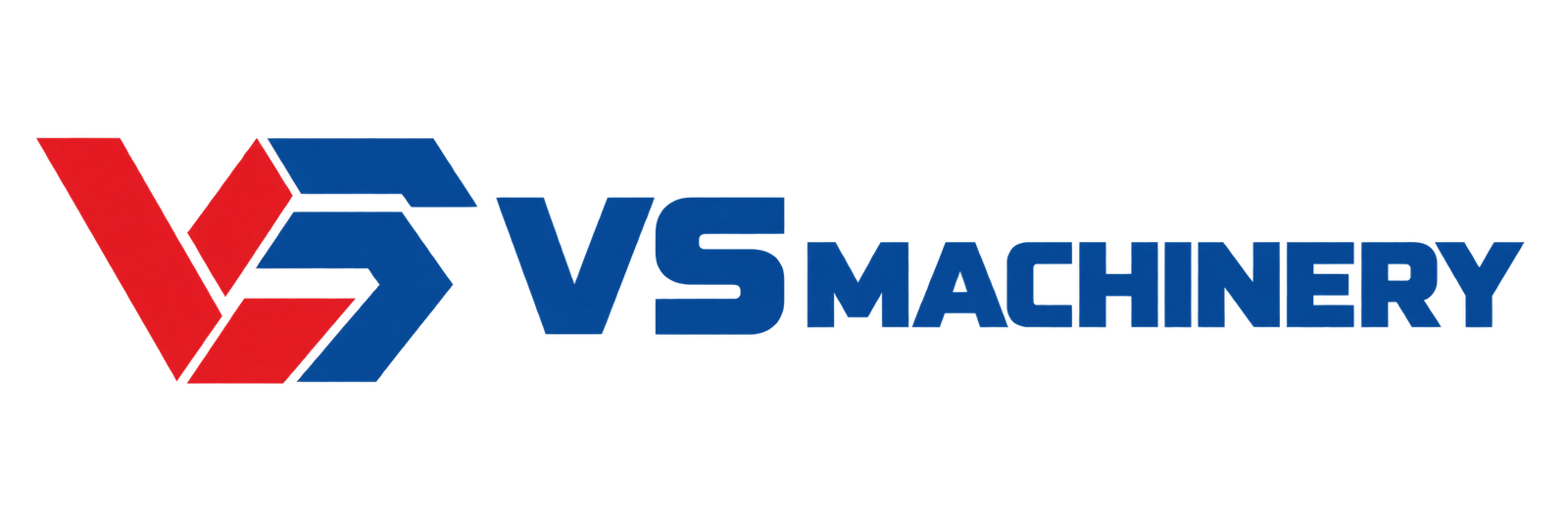 VS Machinery red and blue company logo